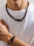 Einzigartiges Vintage-Knoten-Wickelarmband