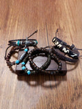 6-teiliges Retro Western Cowboy-Stil Armband-Set