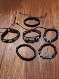 6-teiliges Retro Western Cowboy-Stil Armband-Set