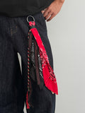 Paisley Bandana Geldbörsen-Jeanskette