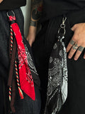 Paisley Bandana Geldbörsen-Jeanskette