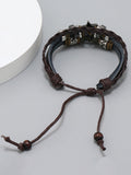 Retro Mehrlagiges Wickel-Lederarmband
