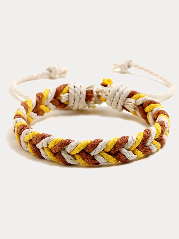 Gewebte Seilarmbänder im Bohemian-Stil