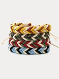 Gewebte Seilarmbänder im Bohemian-Stil