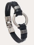 Retro Metall-Schnallen Lederarmband