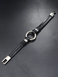 Retro Metall-Schnallen Lederarmband