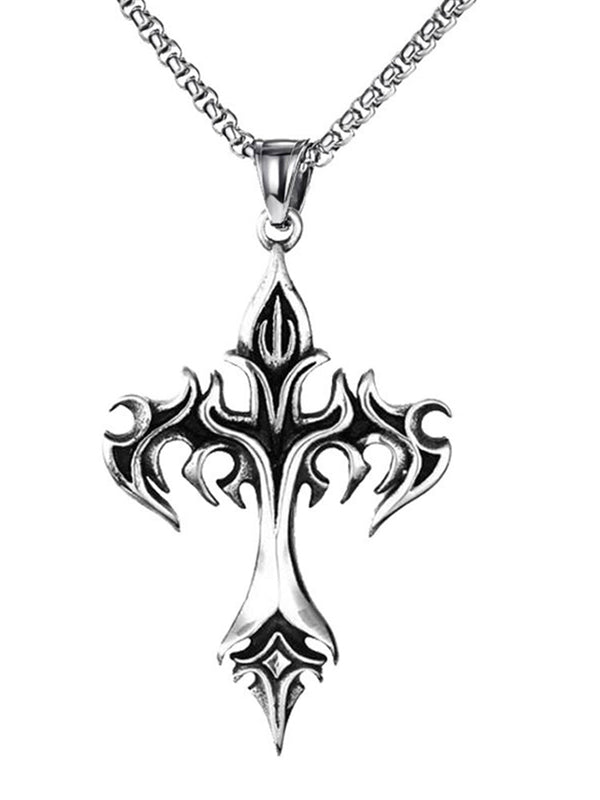 Vintage Gothic Kreuz Anhänger Halskette