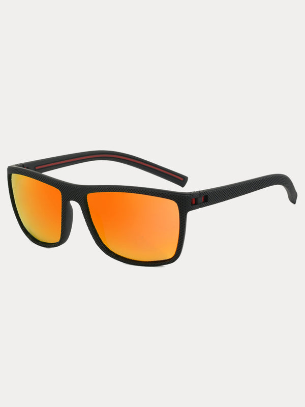 Polarisierte Sonnenbrille mit quadratischem Rahmen