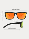 Polarisierte Sonnenbrille mit quadratischem Rahmen