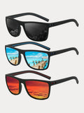 Polarisierte Sonnenbrille mit quadratischem Rahmen