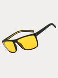 Polarisierte Sonnenbrille mit quadratischem Rahmen