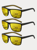 Polarisierte Sonnenbrille mit quadratischem Rahmen
