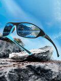 Rechteckige polarisierte Outdoor-Radsonnenbrille