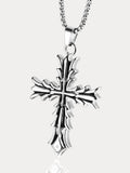 Retro Gothic Halskette mit Dornenkreuz-Anhänger