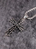 Retro Gothic Halskette mit Dornenkreuz-Anhänger