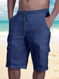 Baumwoll Shorts mit Taschen