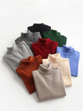 Herren Basic-Rollkragenpullover aus Baumwoll-Mix