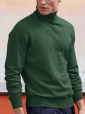 Herren Basic-Rollkragenpullover aus Baumwoll-Mix
