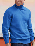 Herren Basic-Rollkragenpullover aus Baumwoll-Mix
