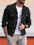 Coofandy Lässige Jeansjacke mit Knopfleiste