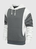 Color-Blocking Fashion Casual Hoodie