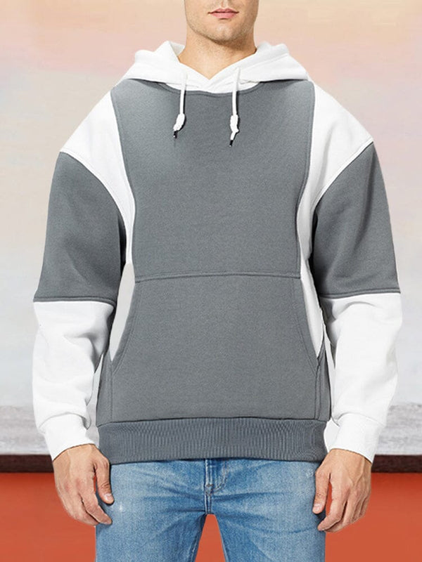 Color-Blocking Fashion Casual Hoodie