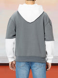 Color-Blocking Fashion Casual Hoodie