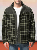 Warme wattierte Herren Flanelljacke aus Baumwolle