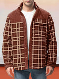 Warme wattierte Herren Flanelljacke aus Baumwolle