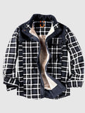 Warme wattierte Herren Flanelljacke aus Baumwolle