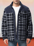 Warme wattierte Herren Flanelljacke aus Baumwolle