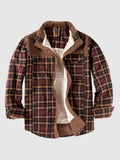 Warme wattierte Herren Flanelljacke aus Baumwolle