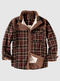 Warme wattierte Herren Flanelljacke aus Baumwolle