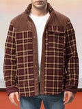Warme wattierte Herren Flanelljacke aus Baumwolle