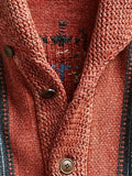 Vintage-Strickjacke mit Grafik-Print