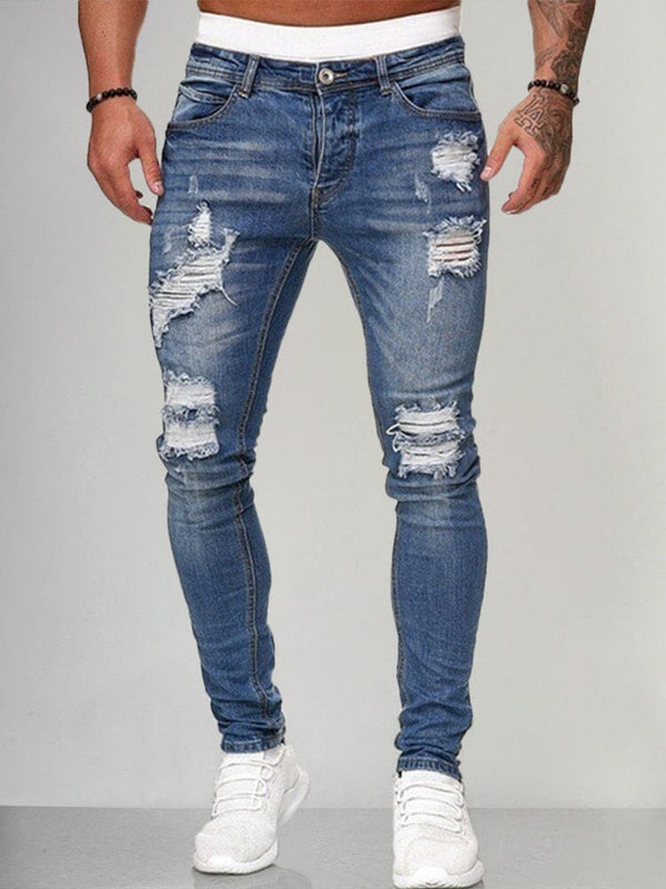Slim Fit Destroyed Jeans