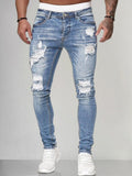 Slim Fit Destroyed Jeans