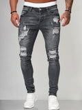 Slim Fit Destroyed Jeans