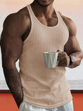 Körperbetontes Gym-Strick-Tanktop