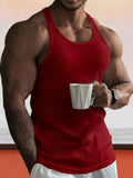 Körperbetontes Gym-Strick-Tanktop