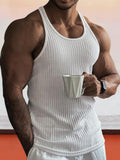 Körperbetontes Gym-Strick-Tanktop