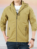 Lässige atmungsaktive Outdoor-Kapuzenjacke