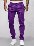 Casual bequeme einfarbige Hose