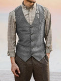 Klassische Tweed Anzugweste