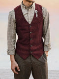 Klassische Tweed Anzugweste