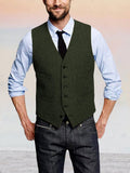 Klassische Retro Tweed Weste