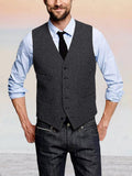Klassische Retro Tweed Weste