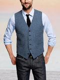 Klassische Retro Tweed Weste