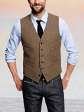 Klassische Retro Tweed Weste
