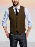 Klassische Retro Tweed Weste